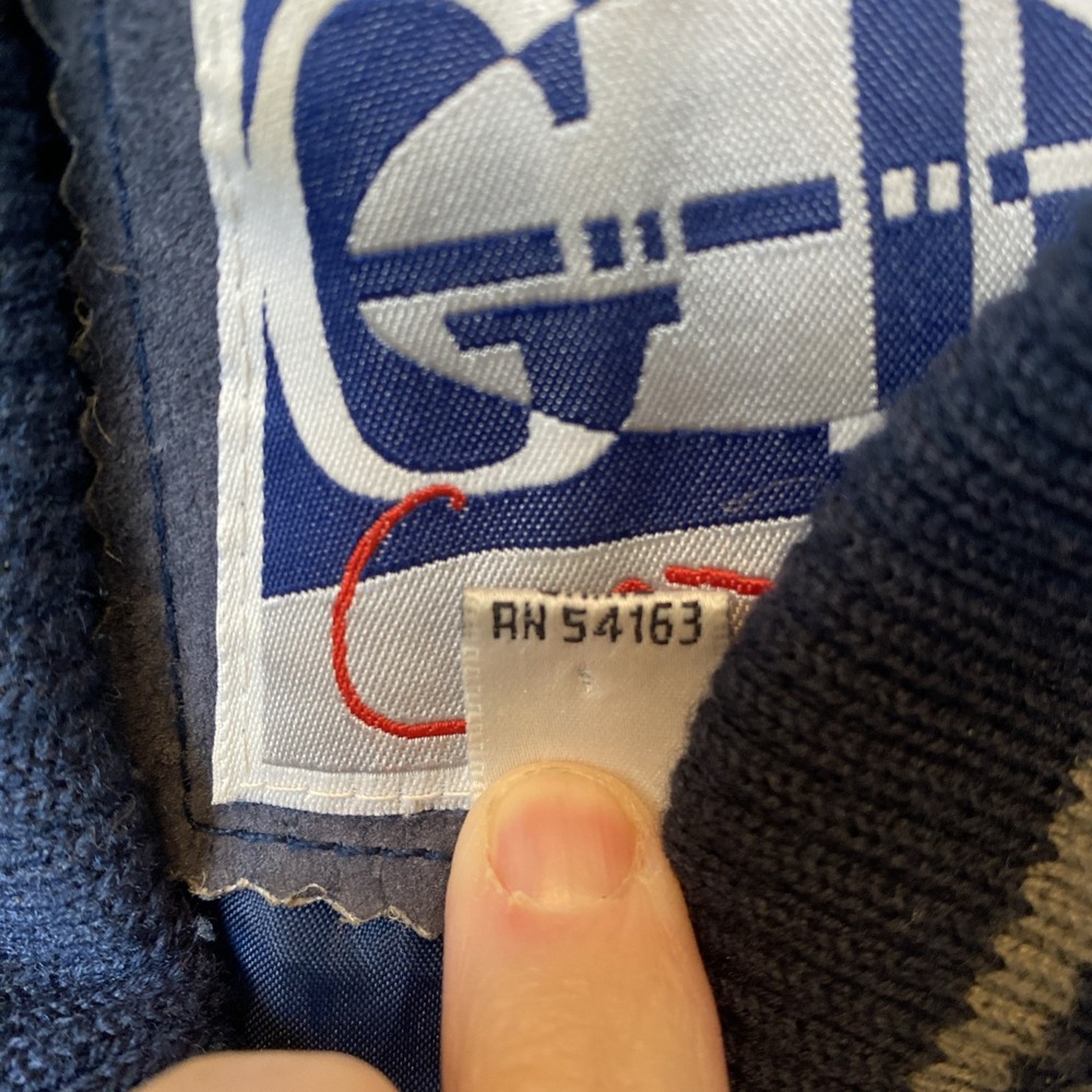 Vintage Dallas Cowboys Blue Carl Banks GIII Suede Varsity Jacket Mens Large READ - Picture 4 of 16